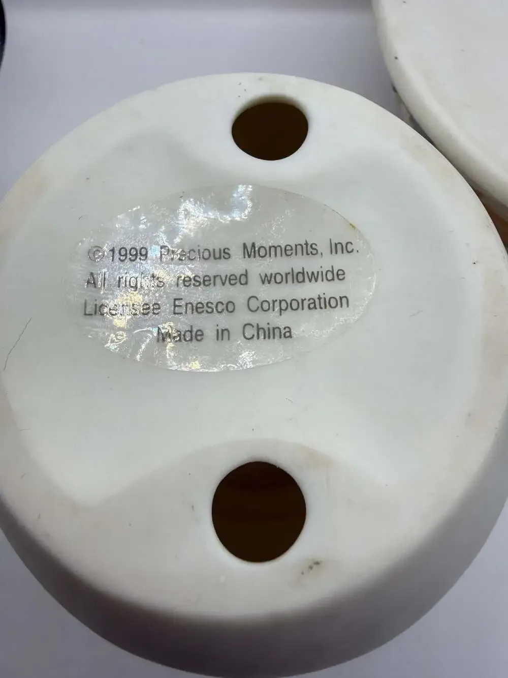 Precious Moments 1999 Christmas Holiday Candle Lamp/Votive Holder